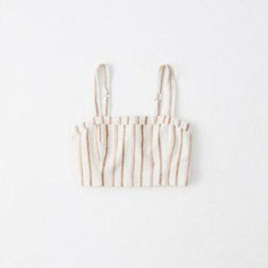 Cropped Linen-Blend Cami